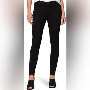 Hudson midrise Natalie super skinny black jeans